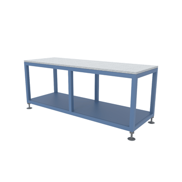 Heavy-duty workbench with feet
